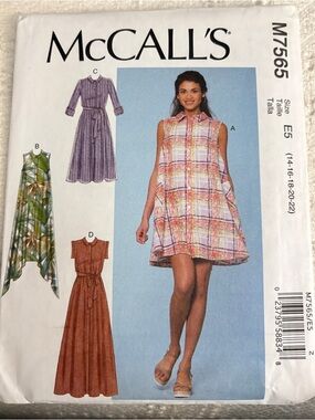 McCall’s Pattern M7565 for Misses’ Dresses